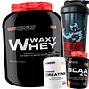 Kit Whey Protein 2kg + Bcaa + Creatina + Shaker