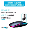 Mouse Sem Fio Recarregável Wireless Óptico LED RGB Ergonômico - Image 3