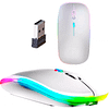 Mouse Sem Fio Recarregável Wireless Óptico LED RGB Ergonômico - Image 4